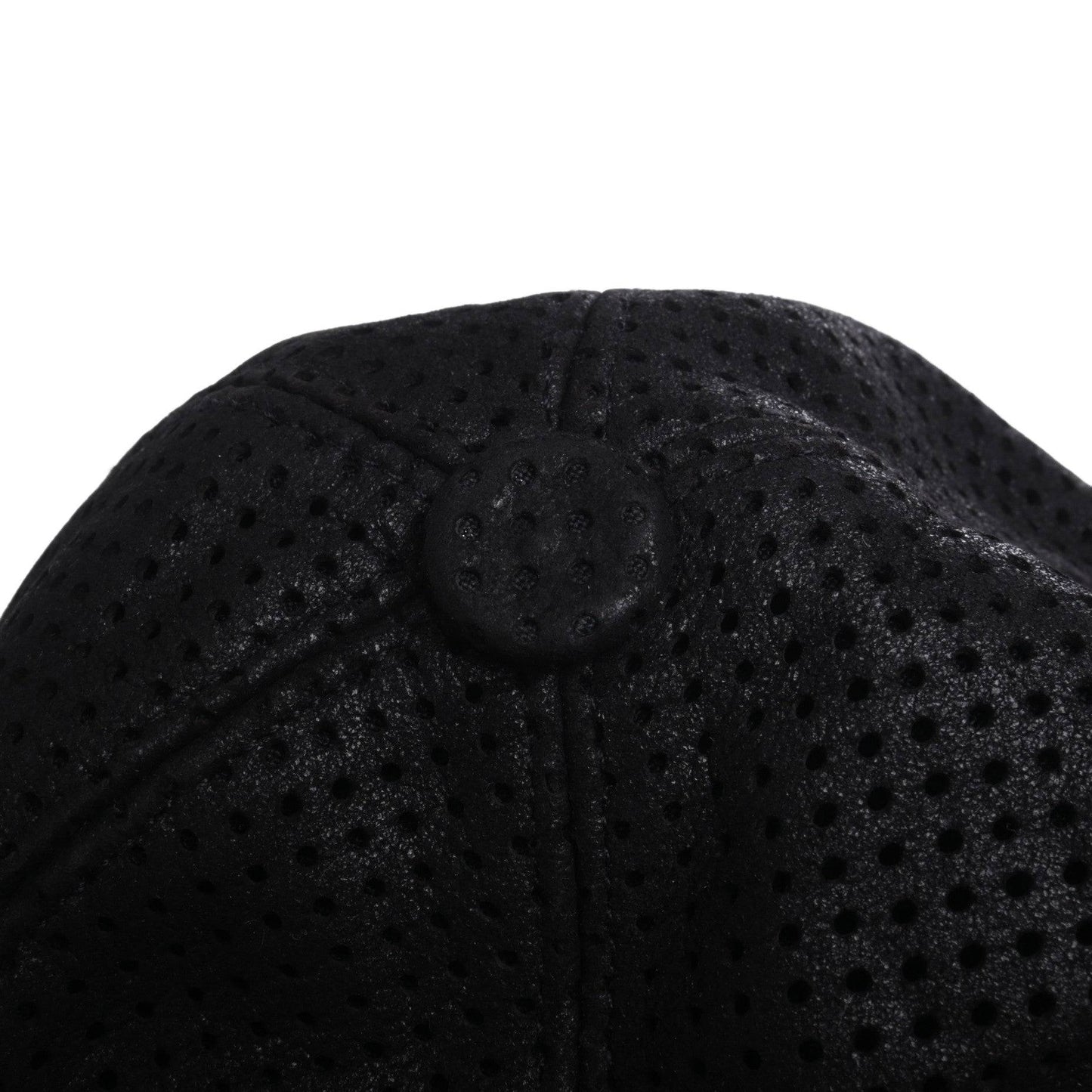 Jet Cap Punched Leather Black 61