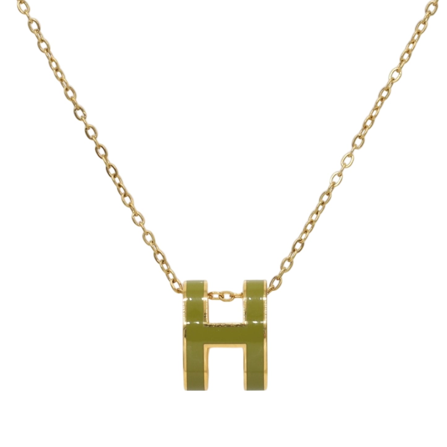 ポップアッシュ　ネックレス　グリーン　GP