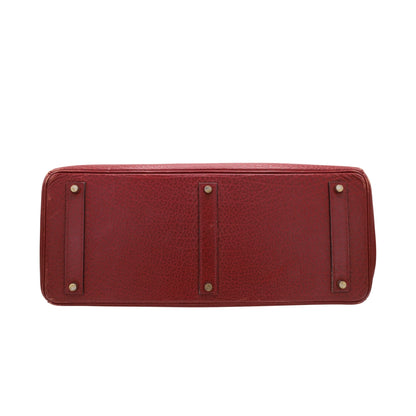 Birkin 45 Long Shoulder Buffle Skipper Rouge Ash SS □DStamp
