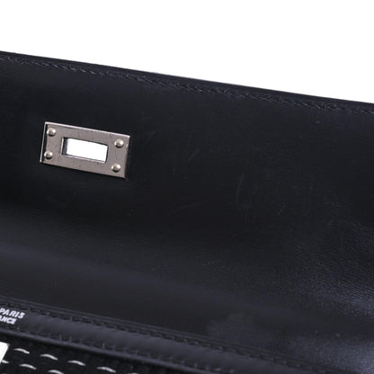 Kelly 25 Metal Crinorun Box Calf Black SS □C Engraved