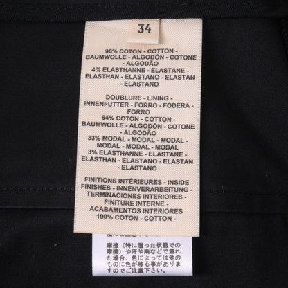 ショートパンツ　コットン　ブラック　34