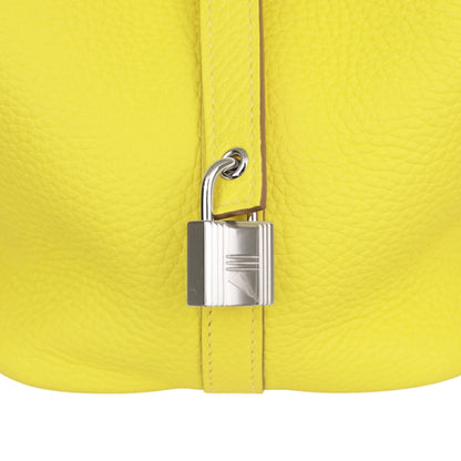 Picotin Lock PM Torillon Clemence Lime Field SS W engraved