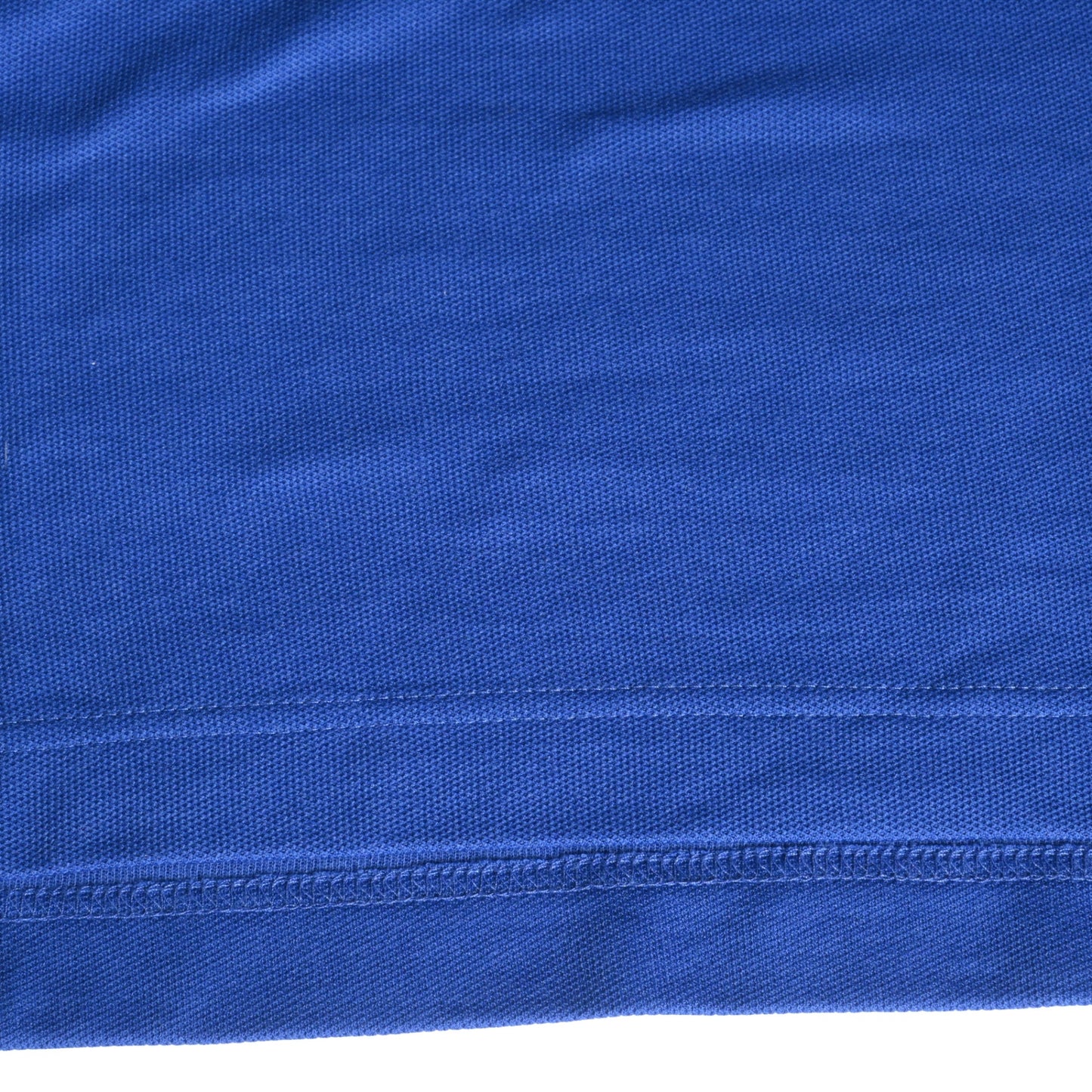 ポロシャツ　セリエボタン　コットン　ブルー　オレンジ　M