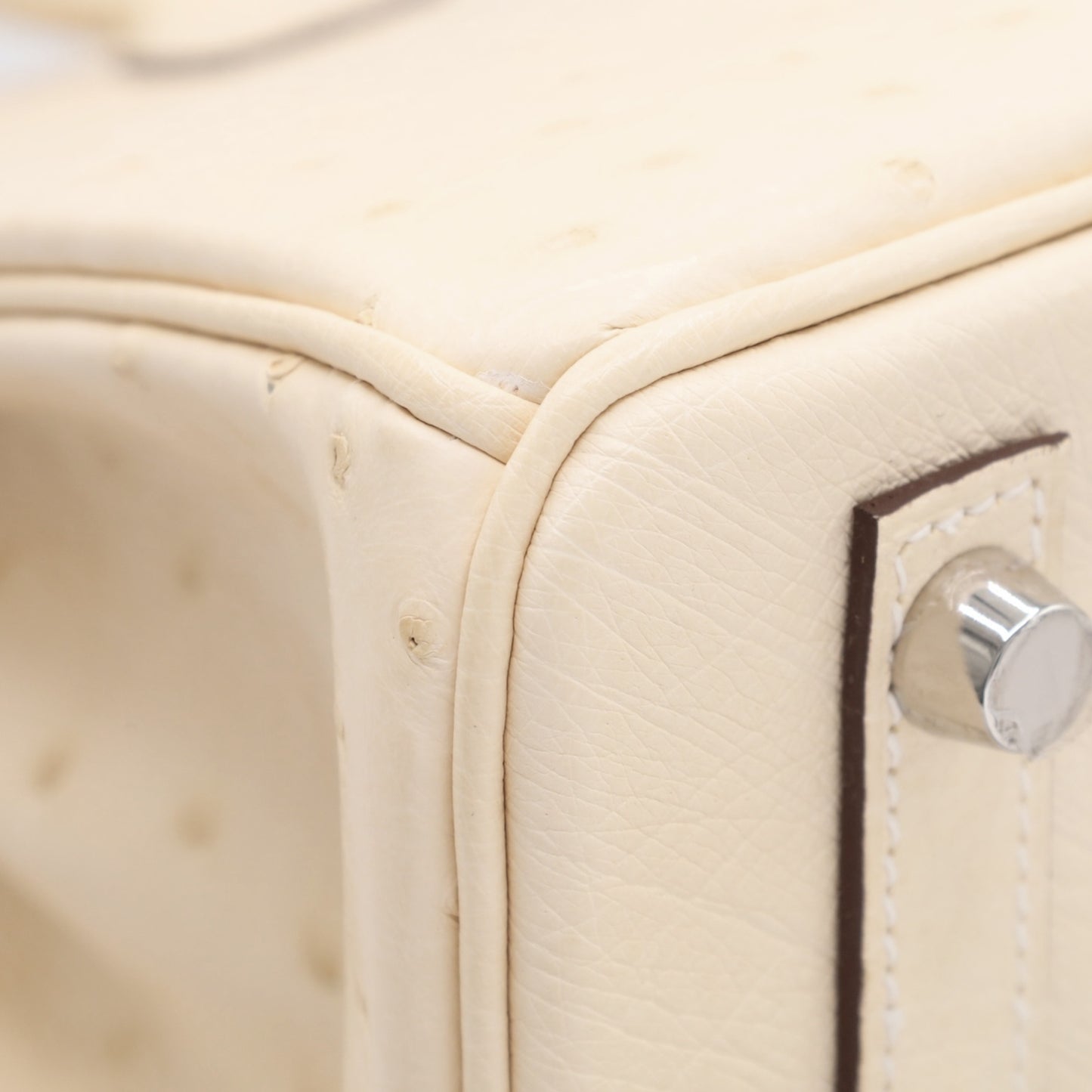 バーキン25　オーストリッチ　ナタ　SS　U刻印