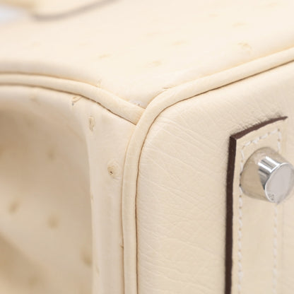 バーキン25　オーストリッチ　ナタ　SS　U刻印