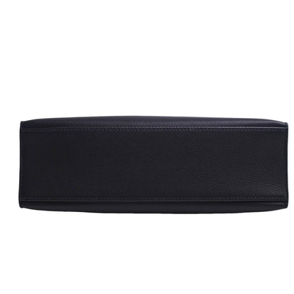 Pochette Kelly Evergrain Black SS □I engraved