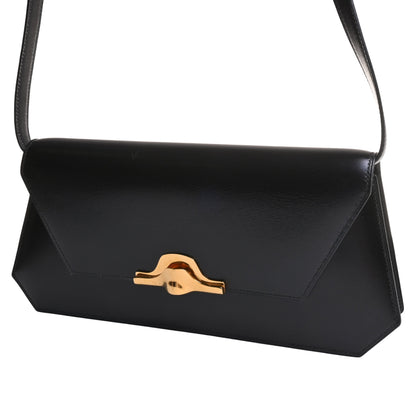 ナポレオン　ショルダーバッグ　ボックスカーフ　ブラック　GP　〇S刻印