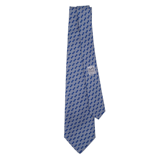 ネクタイ　シルク　ブルー