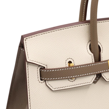 バーキン25　パーソナルオーダー　セリエ　ヴォーエプソン　クレ　エトゥープ　マットGP　Z刻印