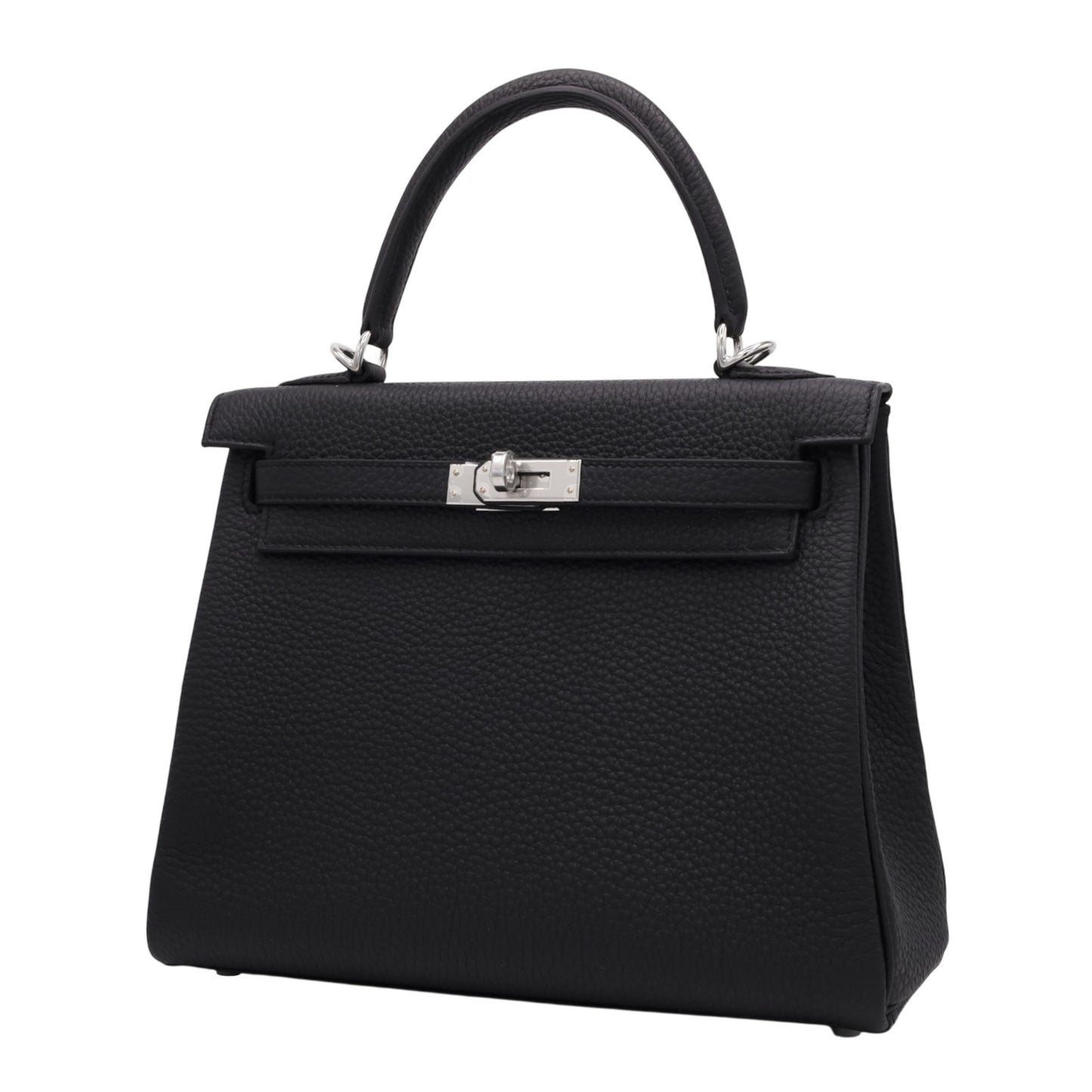 Kelly 25 Togo Black SS K stamp