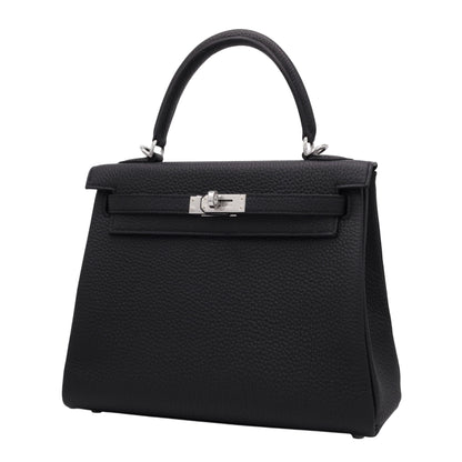 Kelly 25 Togo Black SS K stamp