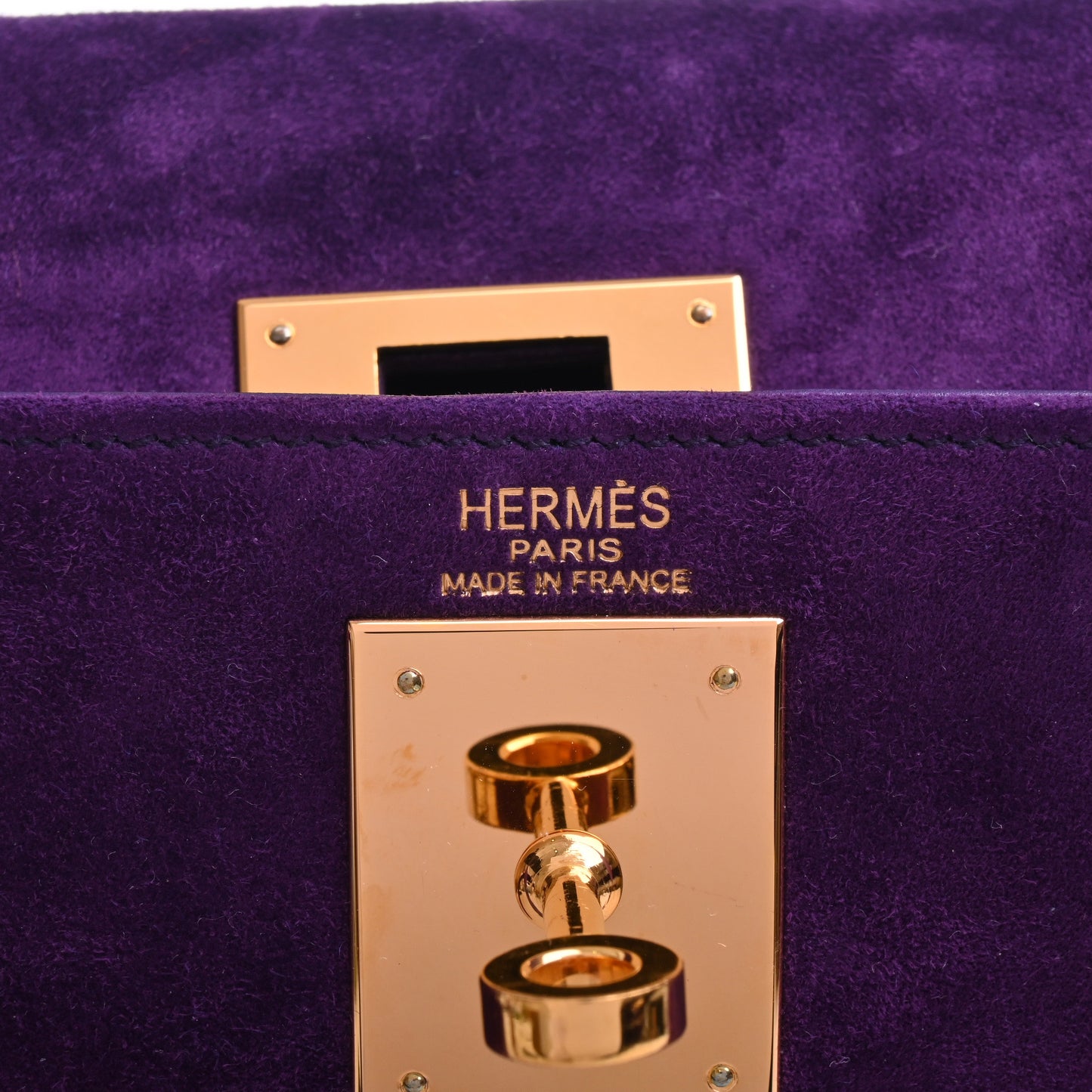 HERMES ケリー28　ドブリス　ヴァイオレット　GP　□J刻印