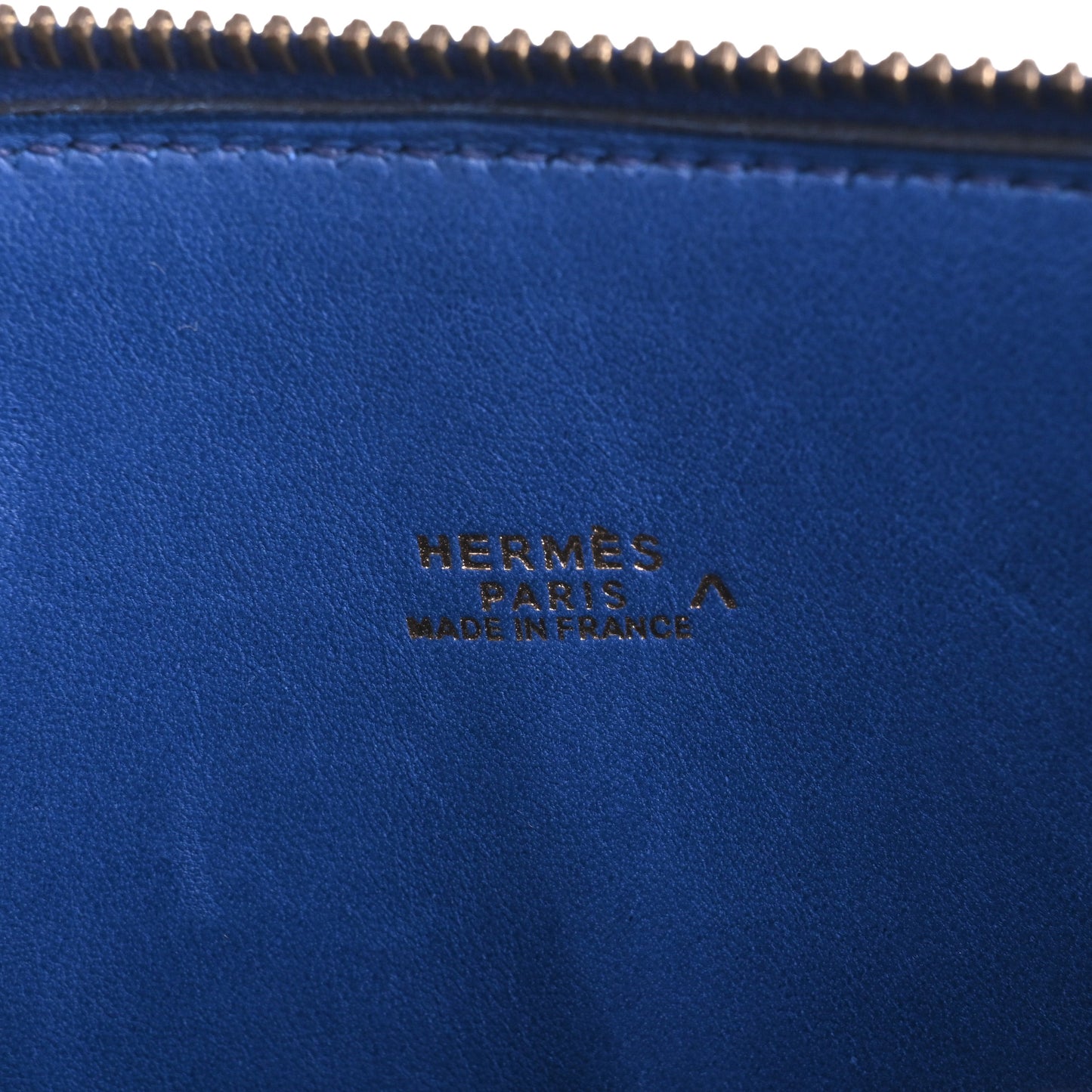 HERMES ポリード31　ポロサス　ブルー　GP　□A刻印