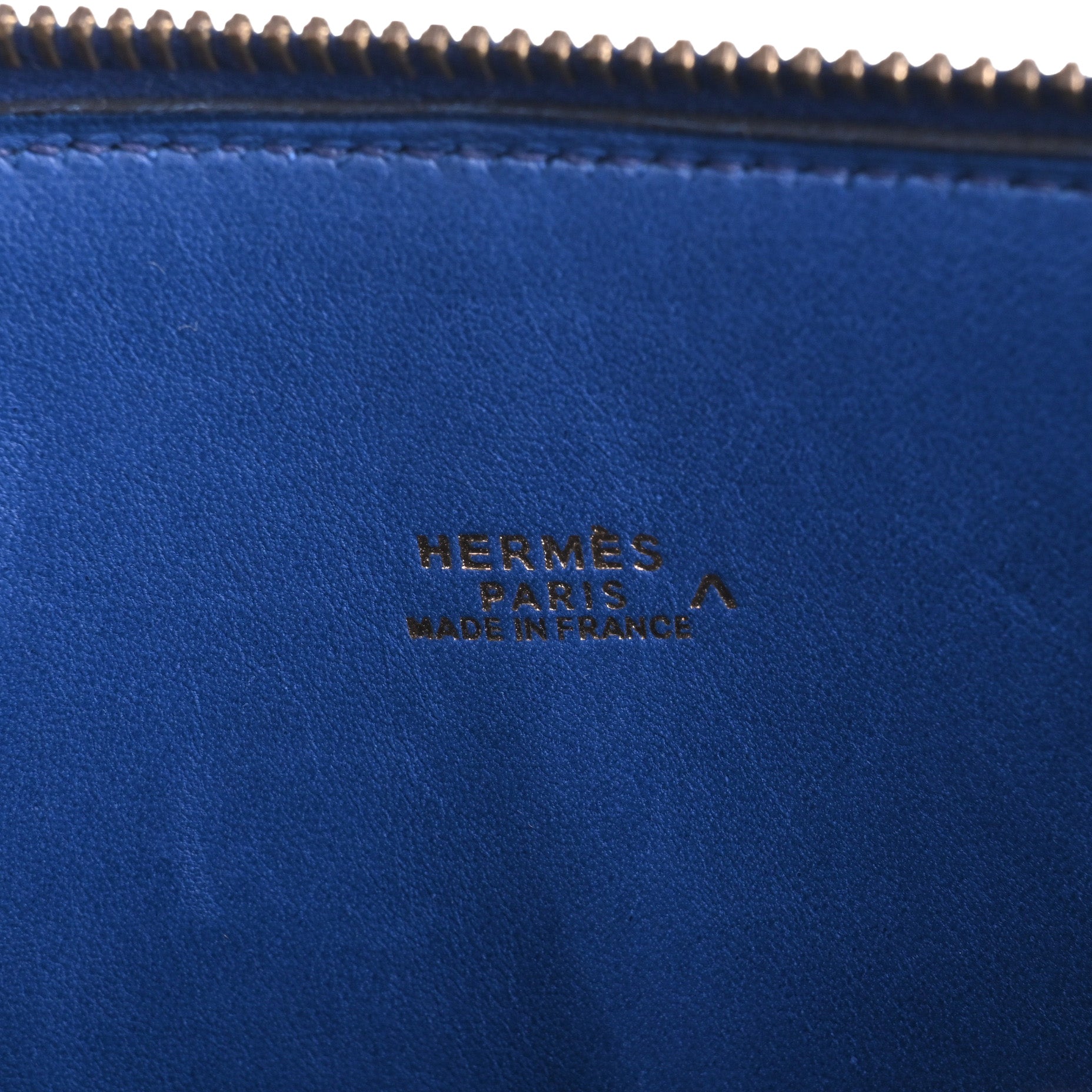 HERMES ポリード31　ポロサス　ブルー　GP　□A刻印