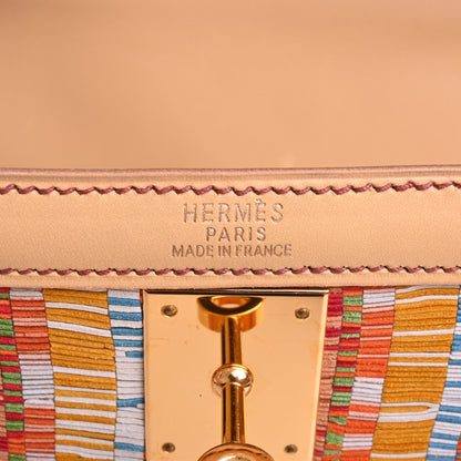 HERMES ケリー32　ヴィブラートスニップ　ボックスカーフ　GP　□E刻印