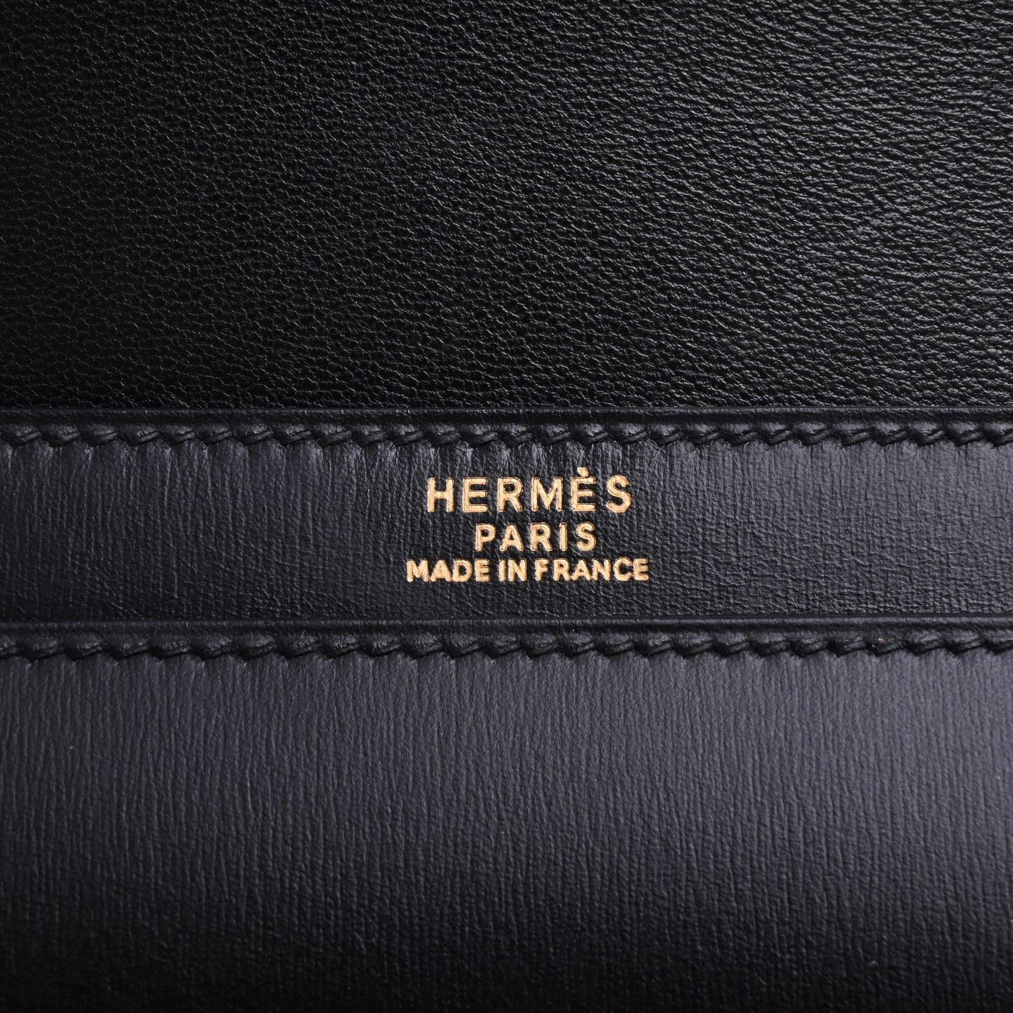 HERMES メドール　クラッチバッグ　ボックスカーフ　黒　GP　〇X刻印