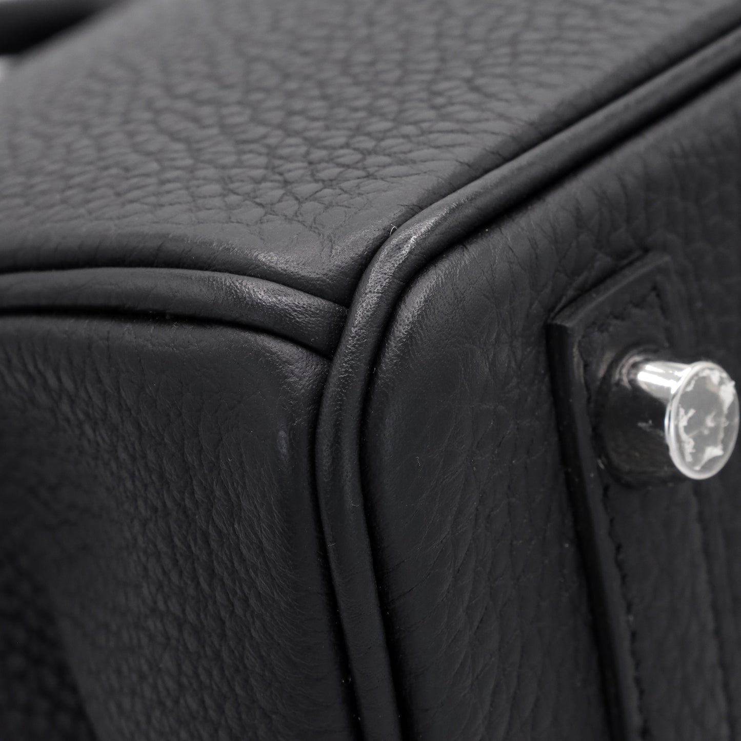 Birkin 25 Touch Alligator Togo Black SS UStamp