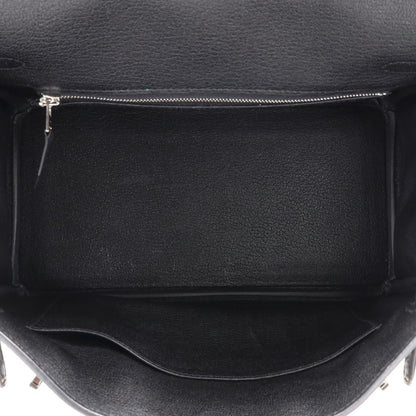 Birkin 25 Touch Alligator Togo Black SS UStamp