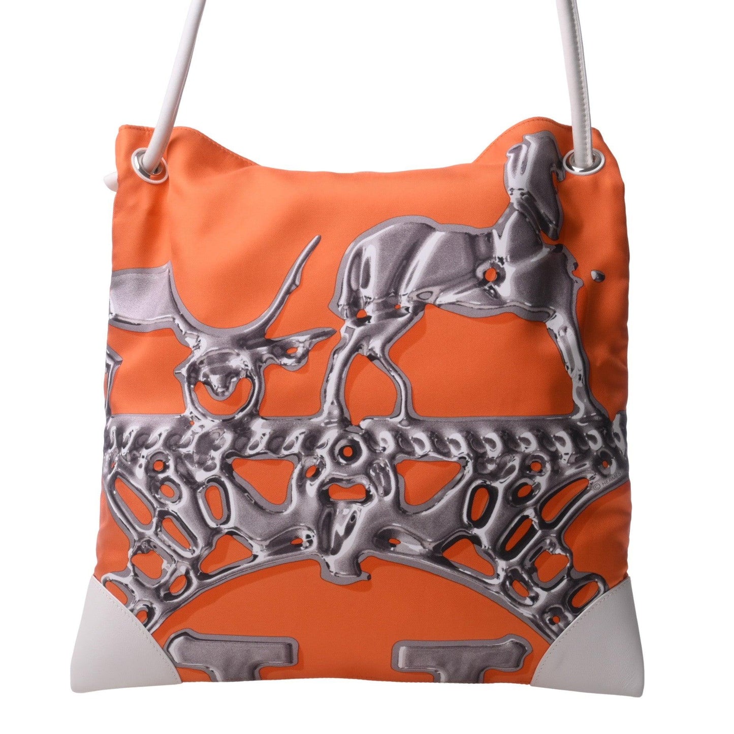 丝滑的城市PM银滴丝绸橙色白色SS□n刻