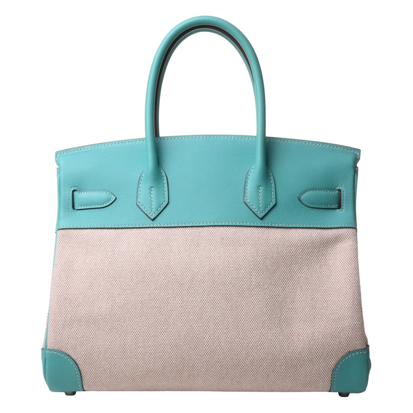 Birkin 30 Voor Swift Toile Ash Lagon SS □L engraved