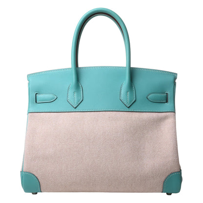 Birkin 30 Voor Swift Toile Ash Lagon SS □L engraved