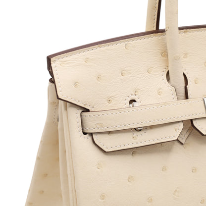 バーキン25　オーストリッチ　ナタ　SS　U刻印