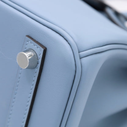 バーキン25　ヴォースイフト　ブルーラン　SS　W刻印