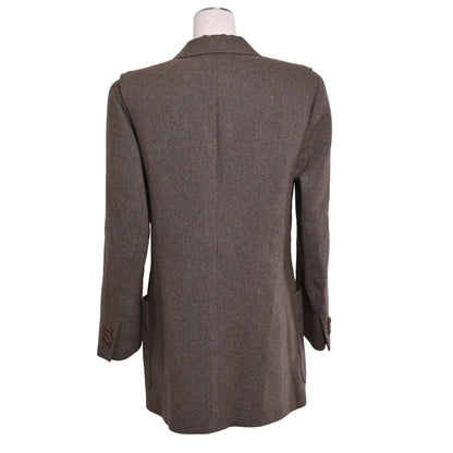 テーラードジャケット　カシミヤ　チャコール　40