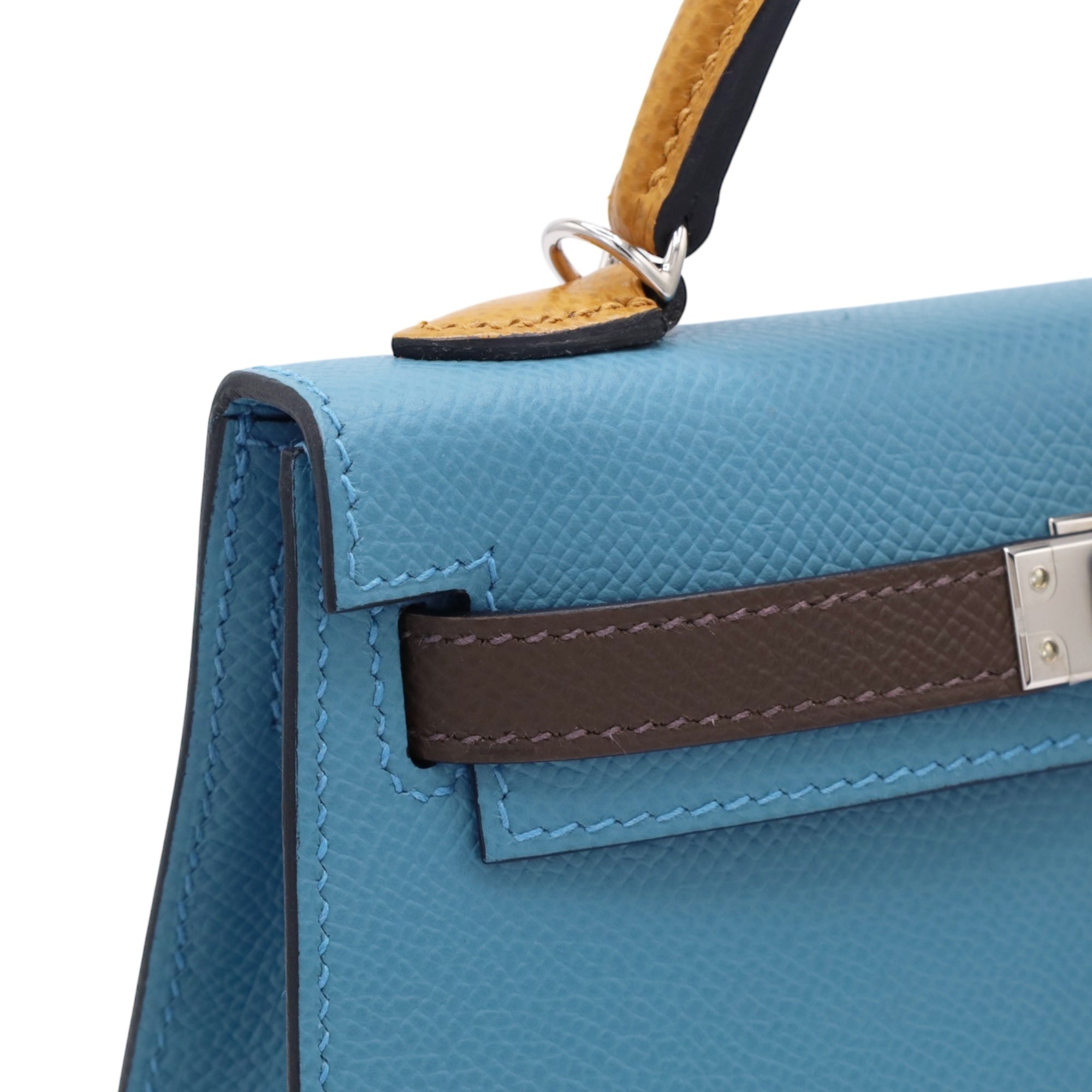 HERMES ミニケリー2 セリエ ヴォーエプソン ブルージーン ナチュラル