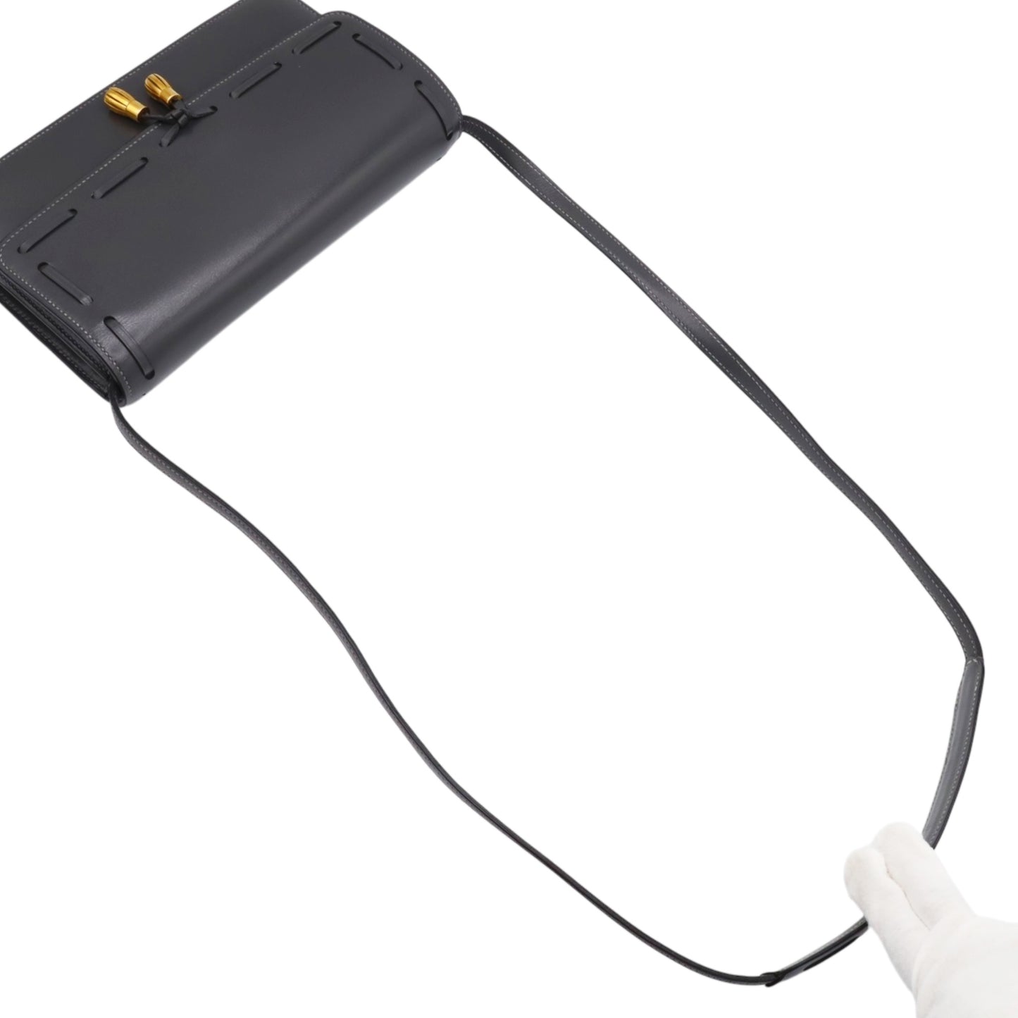 タッセル　ボックスカーフ　グレー　GP　〇O刻印