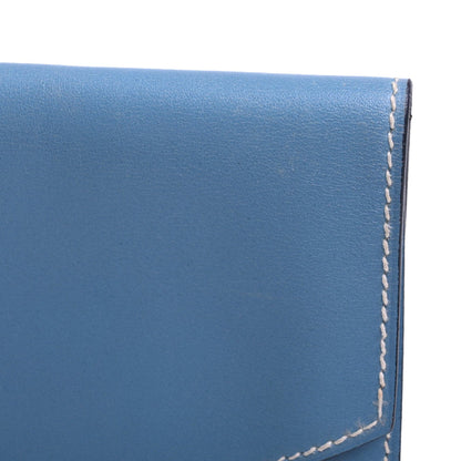 ポシェットリオ　ボックスカーフ　ブルージーン　SS　□B刻印