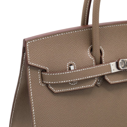 バーキン25　セリエ　ヴォーエプソン　エトゥープ　SS　U刻印