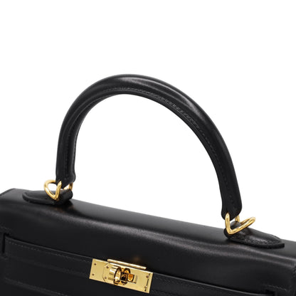 ケリー25　ボックスカーフ　ブラック　GP　W刻印