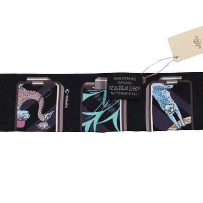 ツイリー　エルメス・ストーリー　シルク　ブラック