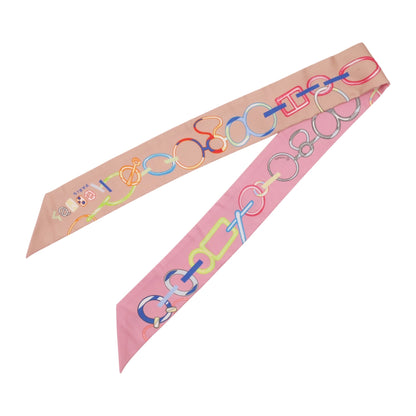 ツイリー　ド・レ・ブックル　シルク　ピンク