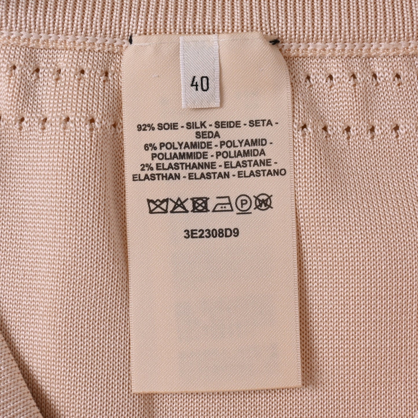 Knitted skirt, Silk blend, Ivory, 40