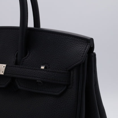 Birkin 25 Togo Black SS KStamp