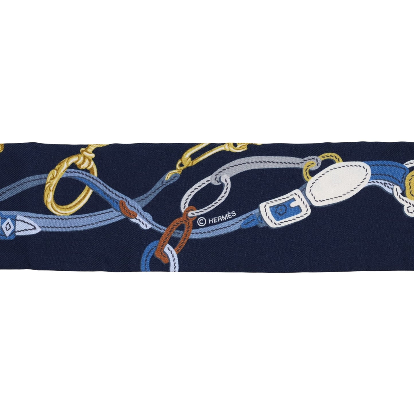 ツイリー　ブリッド・ドゥ・ガラアップケピケ　シルク　ネイビー