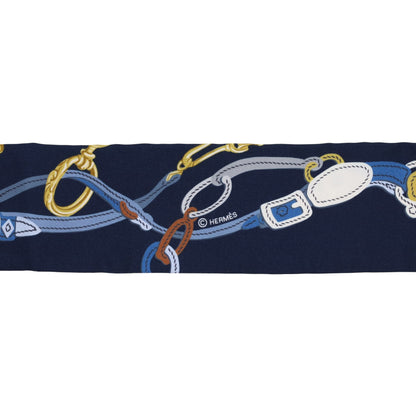 ツイリー　ブリッド・ドゥ・ガラアップケピケ　シルク　ネイビー