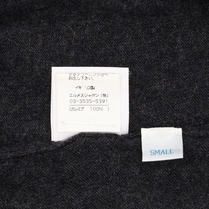 ハーフスリープニットポロ　カシミヤ　グレー　S