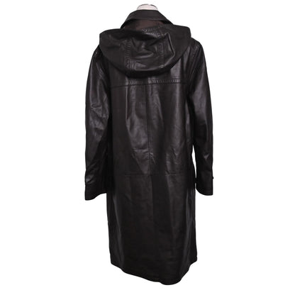 ダッフルコート　レザー　ブラウン　46