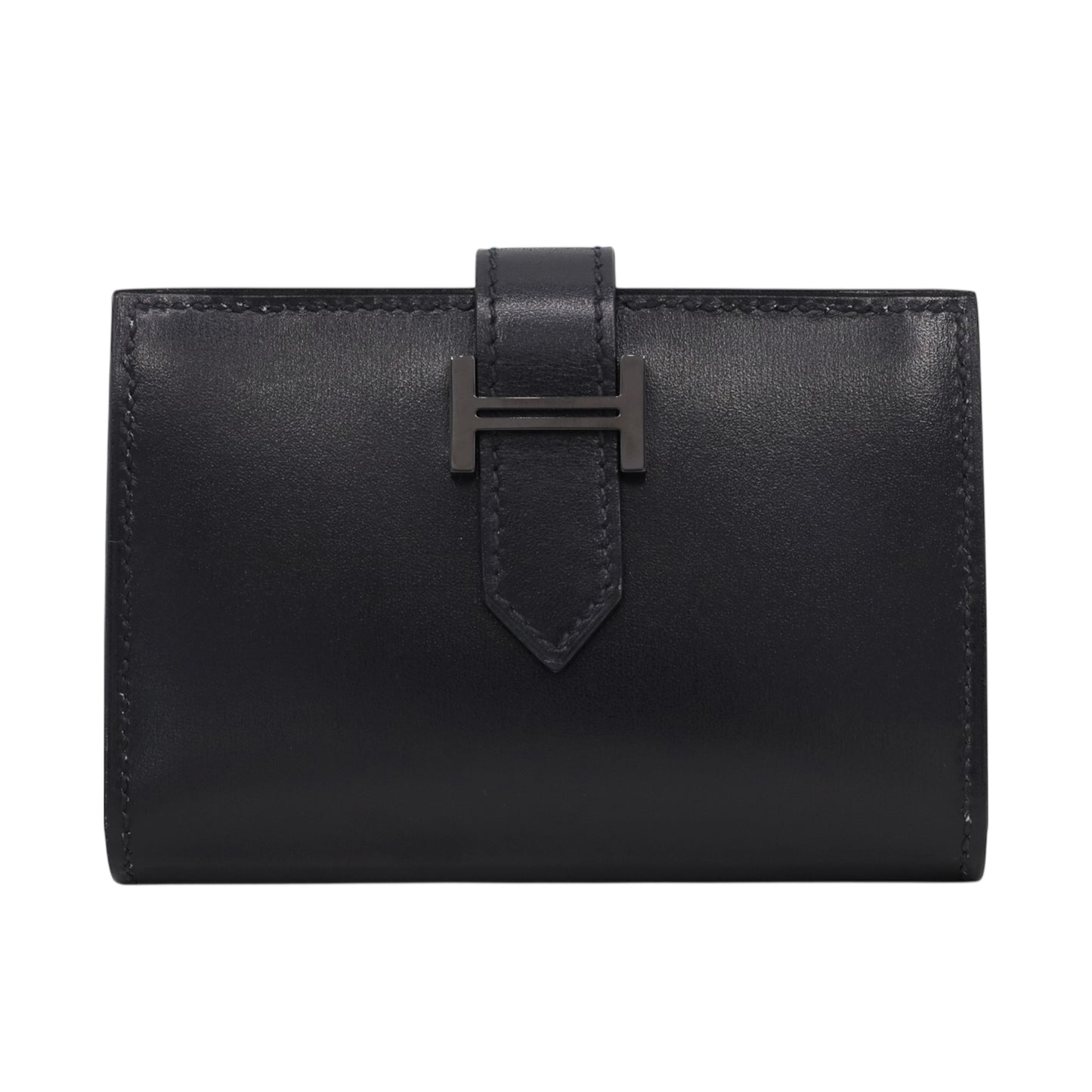 ベアン　カードケース　ボックスカーフ　ソーブラック　B刻印