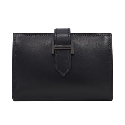 ベアン　カードケース　ボックスカーフ　ソーブラック　B刻印