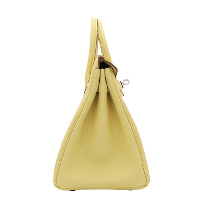 Birkin 25 Togo Jaune Poussin SS K stamp