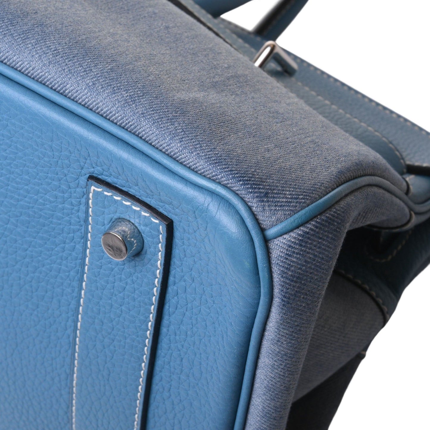 Shoulder Birkin Torillon Clemence Denim Blue Jean SS □K engraved