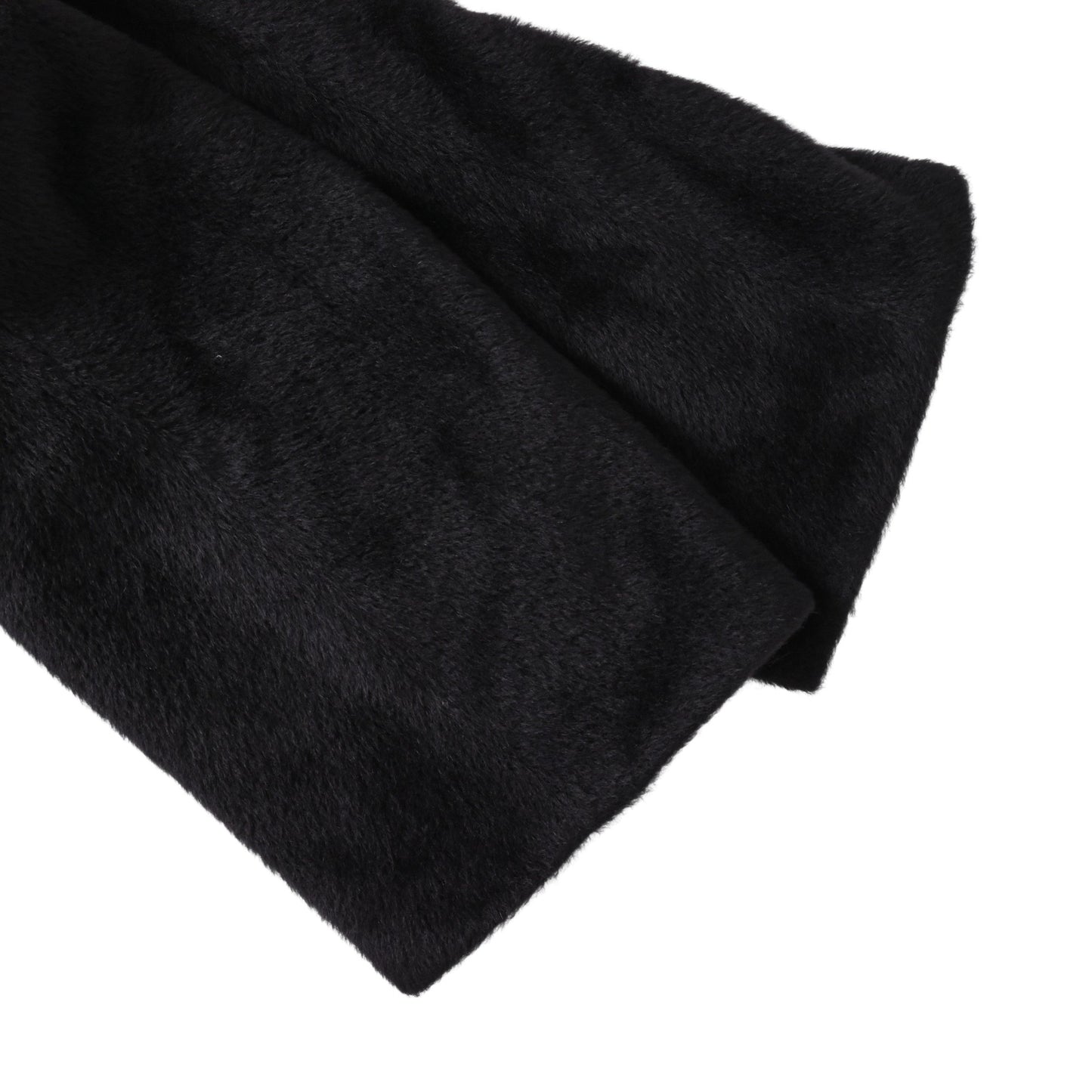 コート　アルパカ混　ラム　ブラック　34