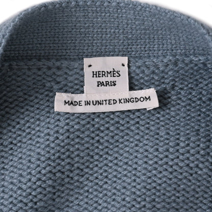 カーディガン　カシミヤ　ブルー　42