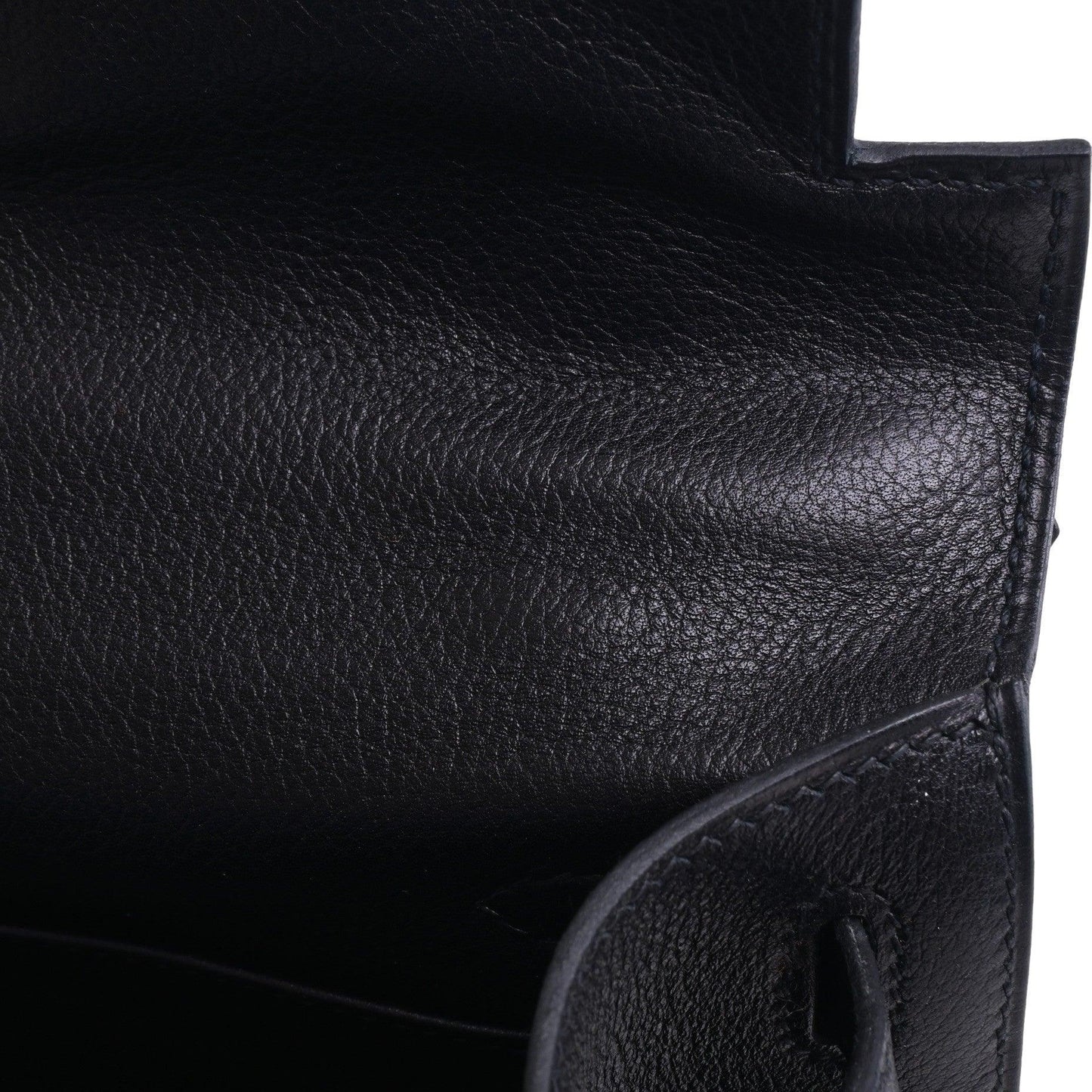 Pochette Kelly Evergrain Black SS □I engraved