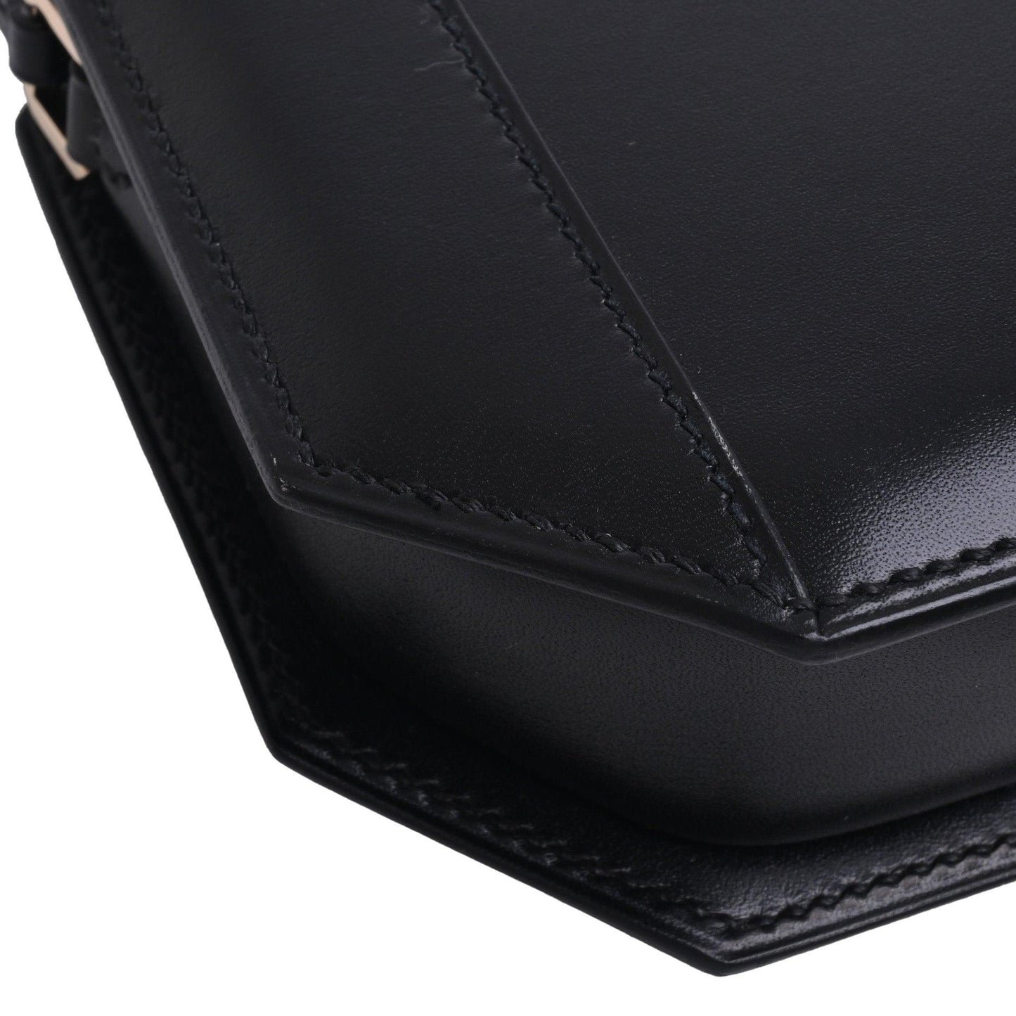 POUDRIER　ボックスカーフ　ブラック　GP　□R刻印