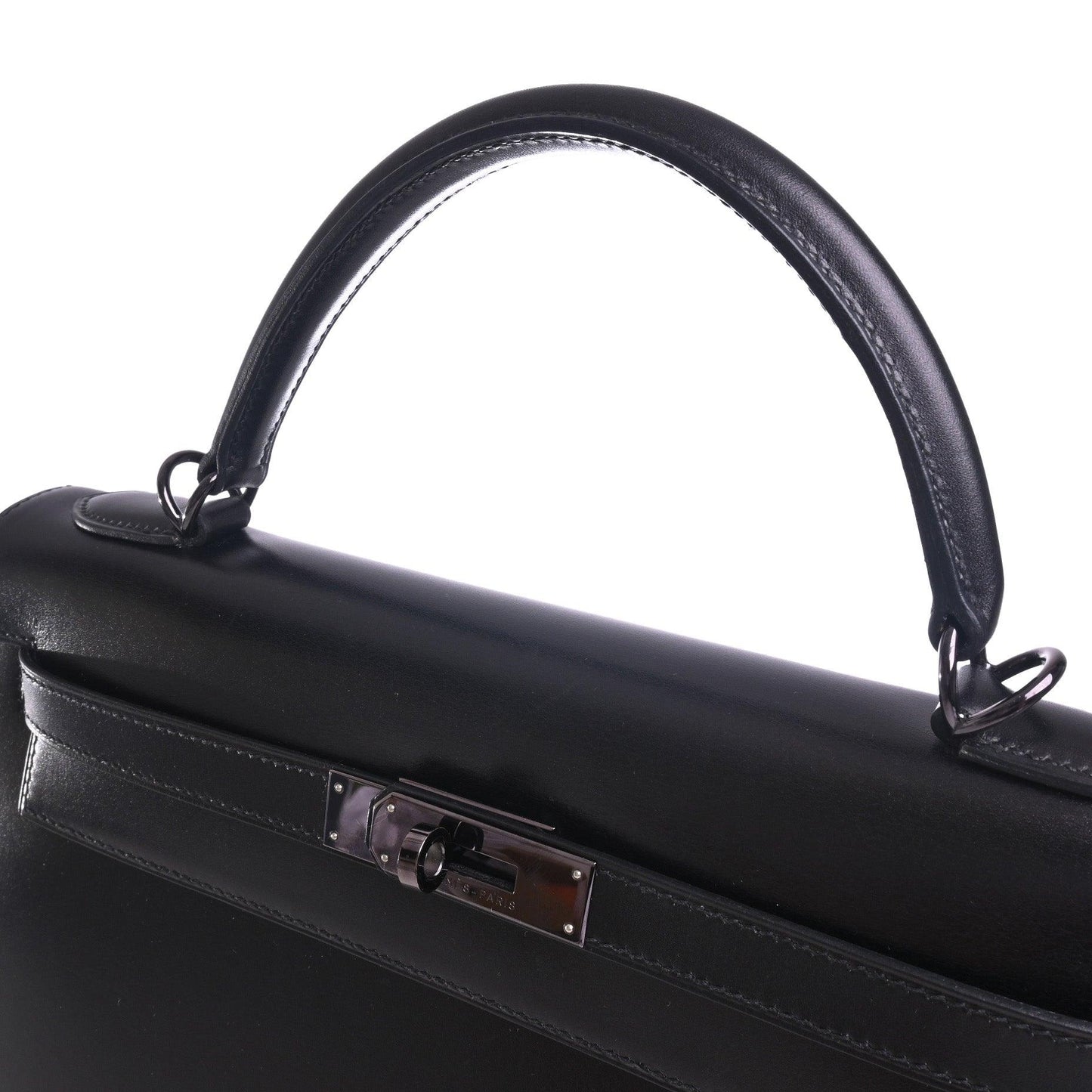 Kelly 32 Box Moonlight Black Ruthenium Metal Fittings □D Engraved